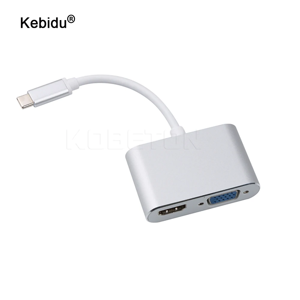 Тип C к HDMI 4K USB C HDMI VGA адаптер для Thunderbolt 3 для samsung Galaxy S10/S9/S8 huawei mate 20/P30 Pro USB C HDMI
