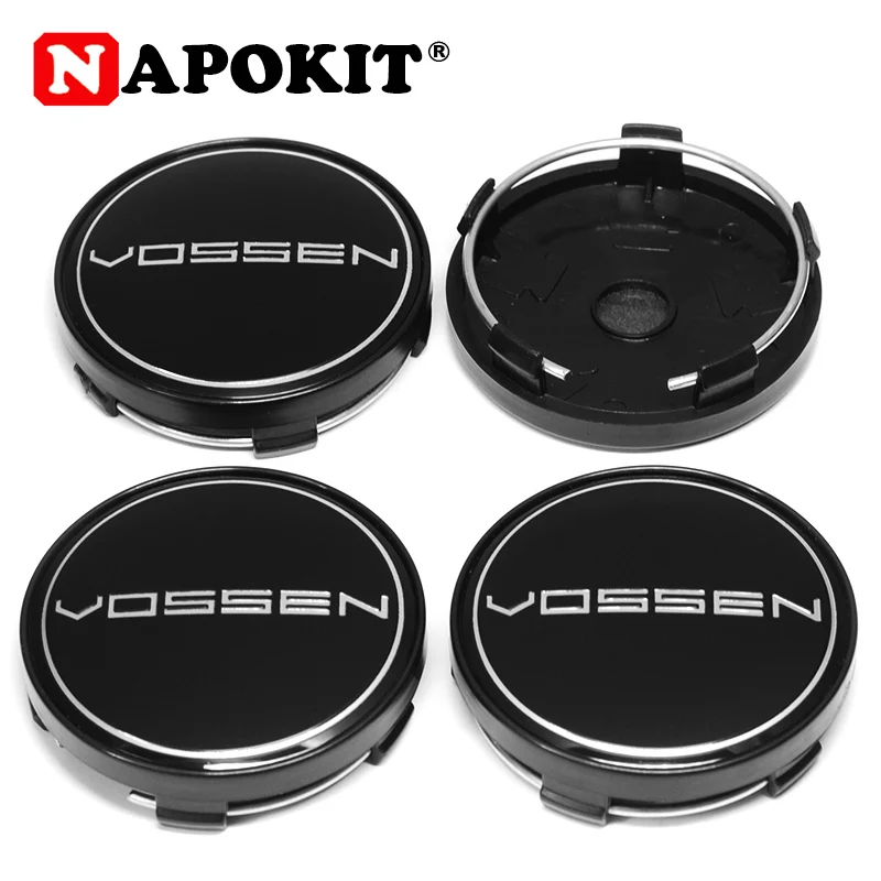 

Car Styling 4Pcs 60mm Aluminum Logo for VOSSEN Badge Emblem Sticker Decal Car Wheel Center Hub Cap VOSSEN Rim Hubcap Cover