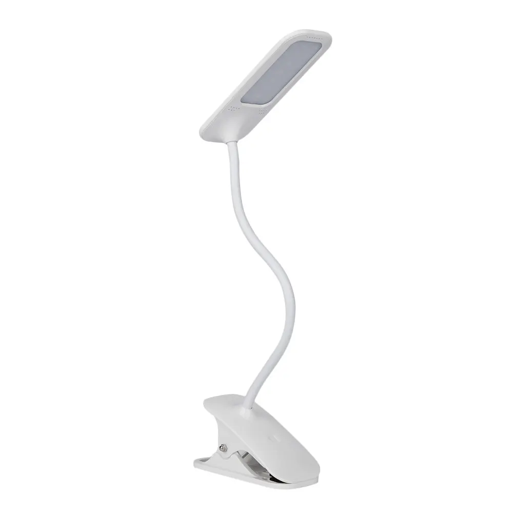ICOCO Portable Lightweight Adjustable Neck 21 LED 4.2W Clip Reading Lamp With Touch Switch Bedside Book Light Eye Protection