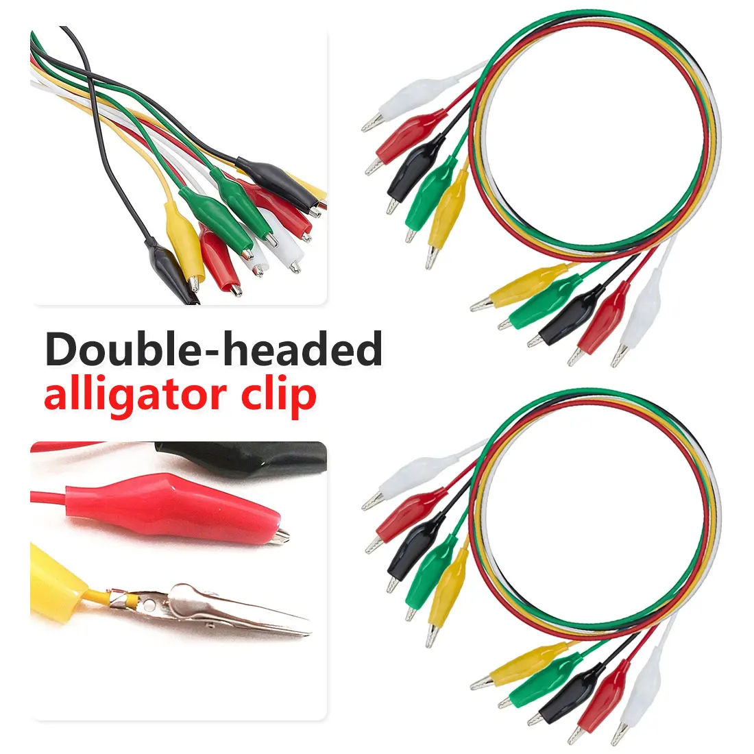 

Nice Brand New 10pcs Alligator Clips Electrical DIY Test Leads Alligator Double-ended Crocodile Clips Roach Clip Test