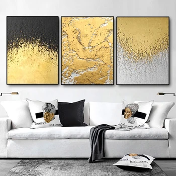 

Gilding Nordic all Picture Poster and Print Canvas Painting Calligraphy Decoration for Living Room Bedroom Home Decor Frameless