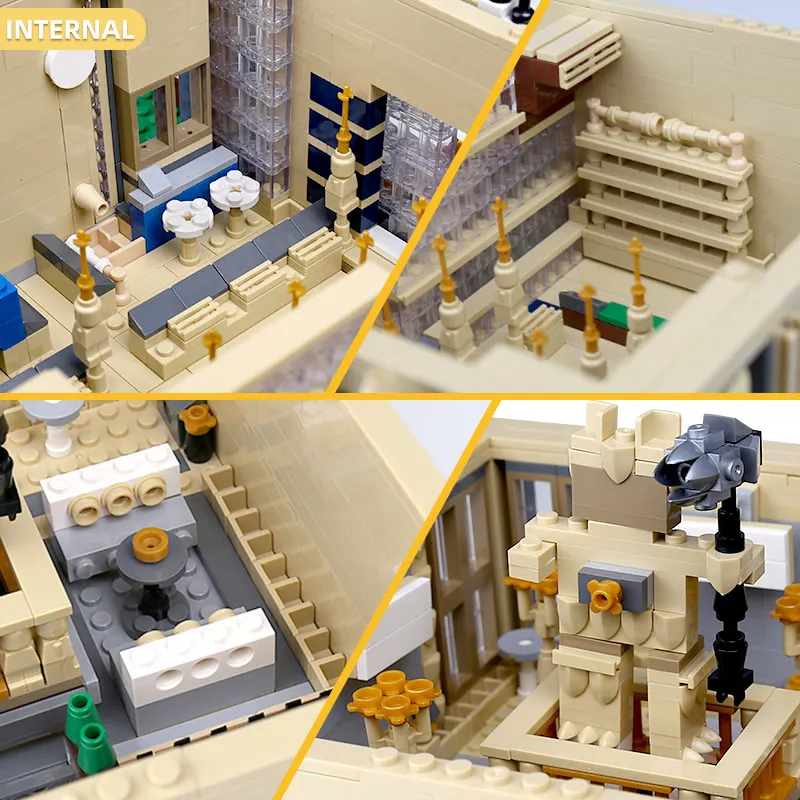 Конструктор Yeshin 0927 уличный вид модель отеля MOC Carlo строительные блоки в сборе