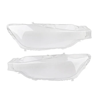 

2x Car Headlight Glass Headlight Lens Shell Cover for BMW F30 F31 3 Series 2013 2014 2015 2016 Left & Right