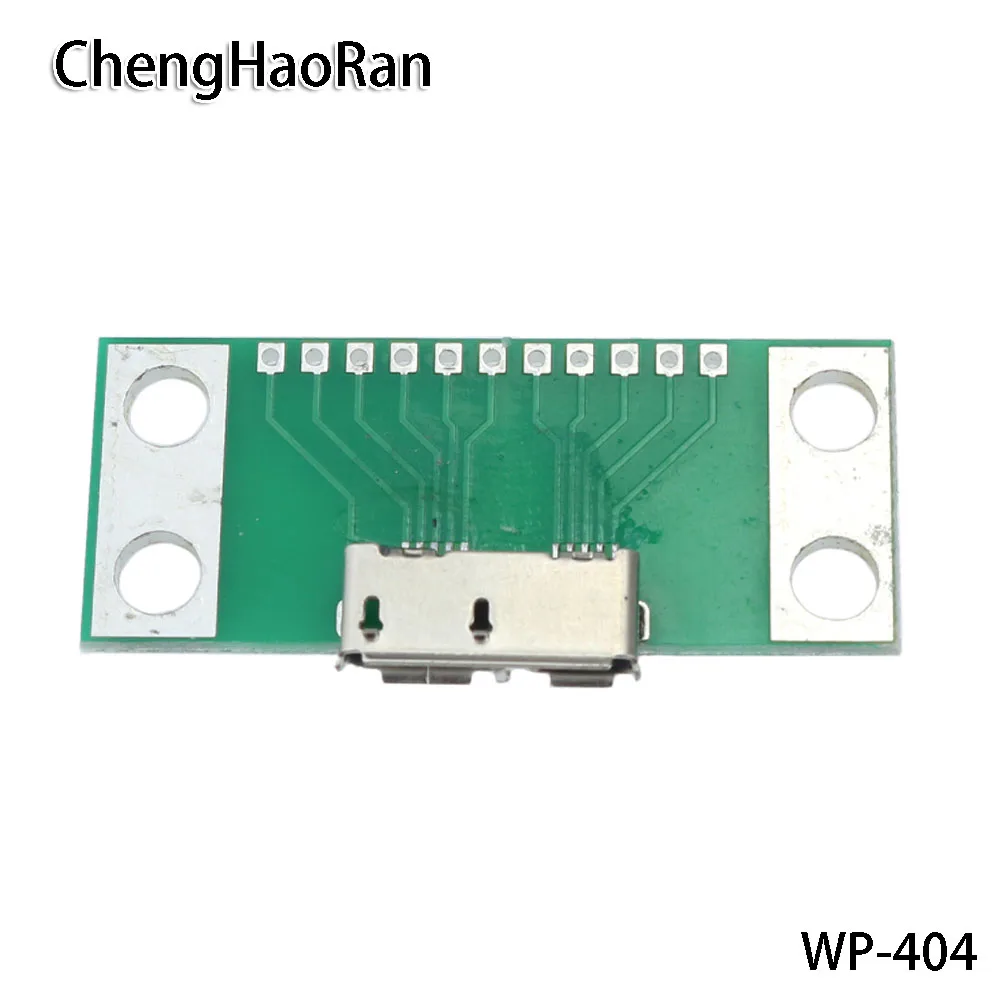 ChengHaoRan 2 шт./лот Micro USB 3,0 Женский тип-b с печатной платой тестовая головка мобильный жесткий диск разъем интерфейс DIY части кабеля