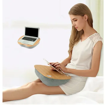 

Laptop Table Multifunction Knee Lap Desk for 14 inch Computer Phone Flip Portable Outdoor Headrest Office Home Nap Pillow