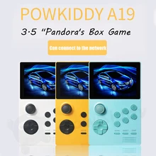 Приставка POWKIDDY A19 Pandora's Box Android Supretro портативная игровая консоль IPS экран встроенные 3000 + игр 30 3D новые игры Wi-Fi загрузка