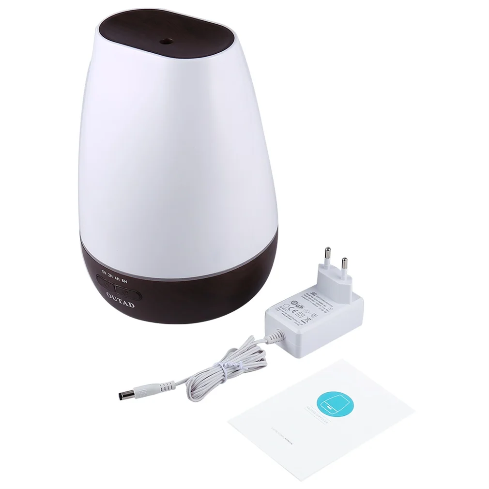 

OUTAD 500ml Essential Oil Diffuser Ultrosonic Aromatherapy Cool Mist Humidifier with 4 Timing Sets 7 Color LED Lights