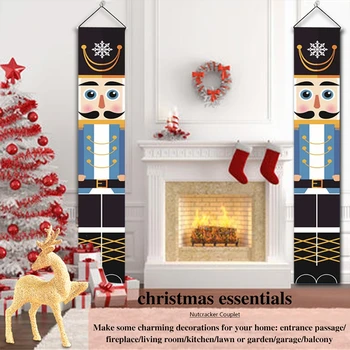 

Nutcracker Soldier Banner Christmas Decor For Home Door Decor Xmas Ornament Merry Christmas Happy New Year 2021 Gifts
