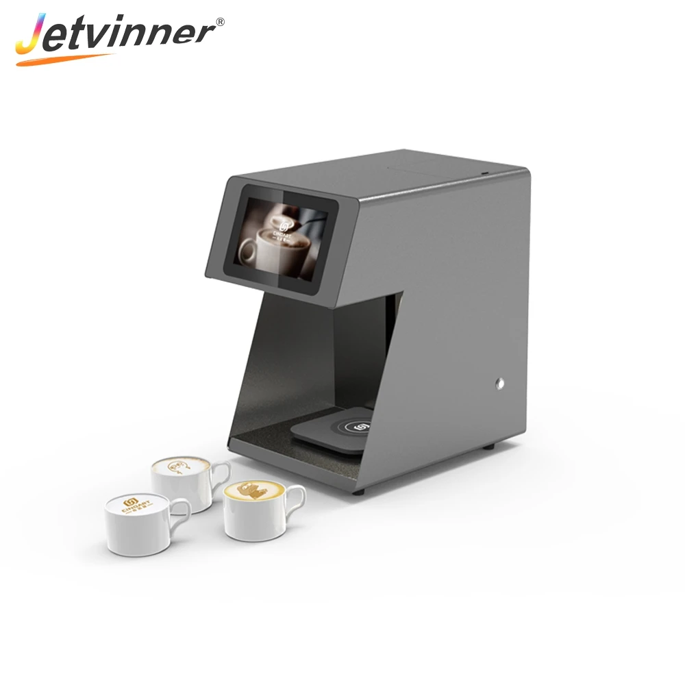 Jetvinner селфи кофе принтер пищевая печатная машина для кофе, торта, хлеба, пива, шоколада, желе, макарон
