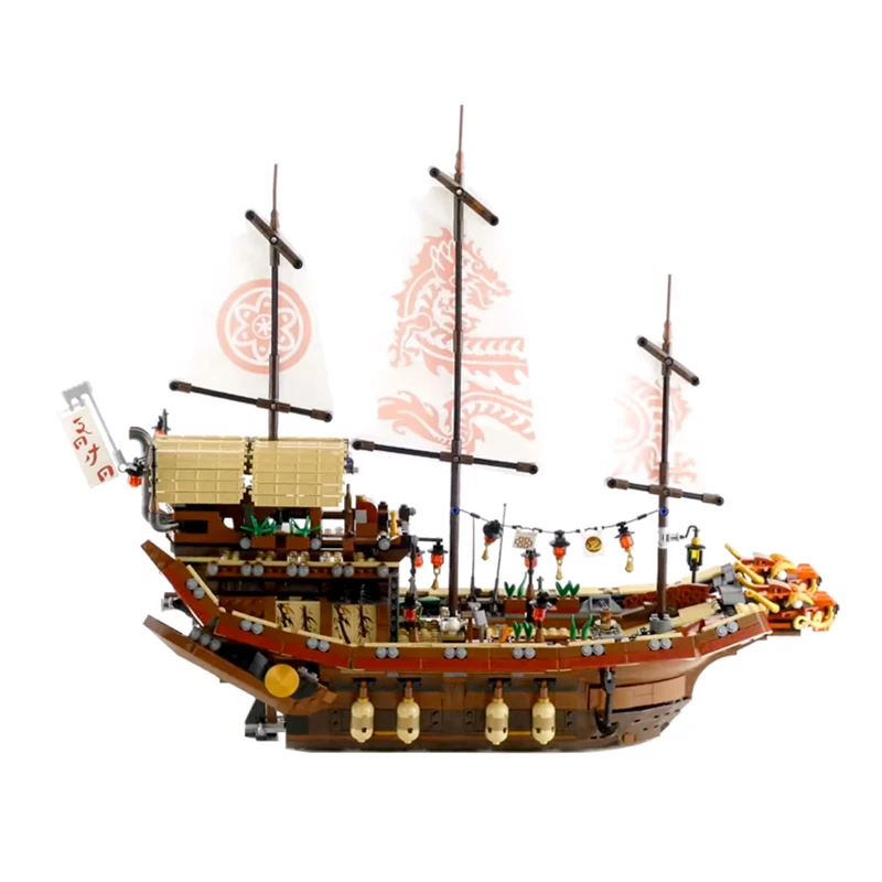 Pirates Ship Lepinblocks 16016 16006 16009 22001 Compatible 10210 70618 4184 4195 Building Bricks Educational Toys Gifts