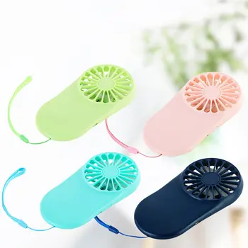 

Portable Mini Hand Held Fan USB Charging Soft Blades Cooling Fan 3 Speeds Adjustable Fan for Outdoor Travel Home Rotary Vane CE