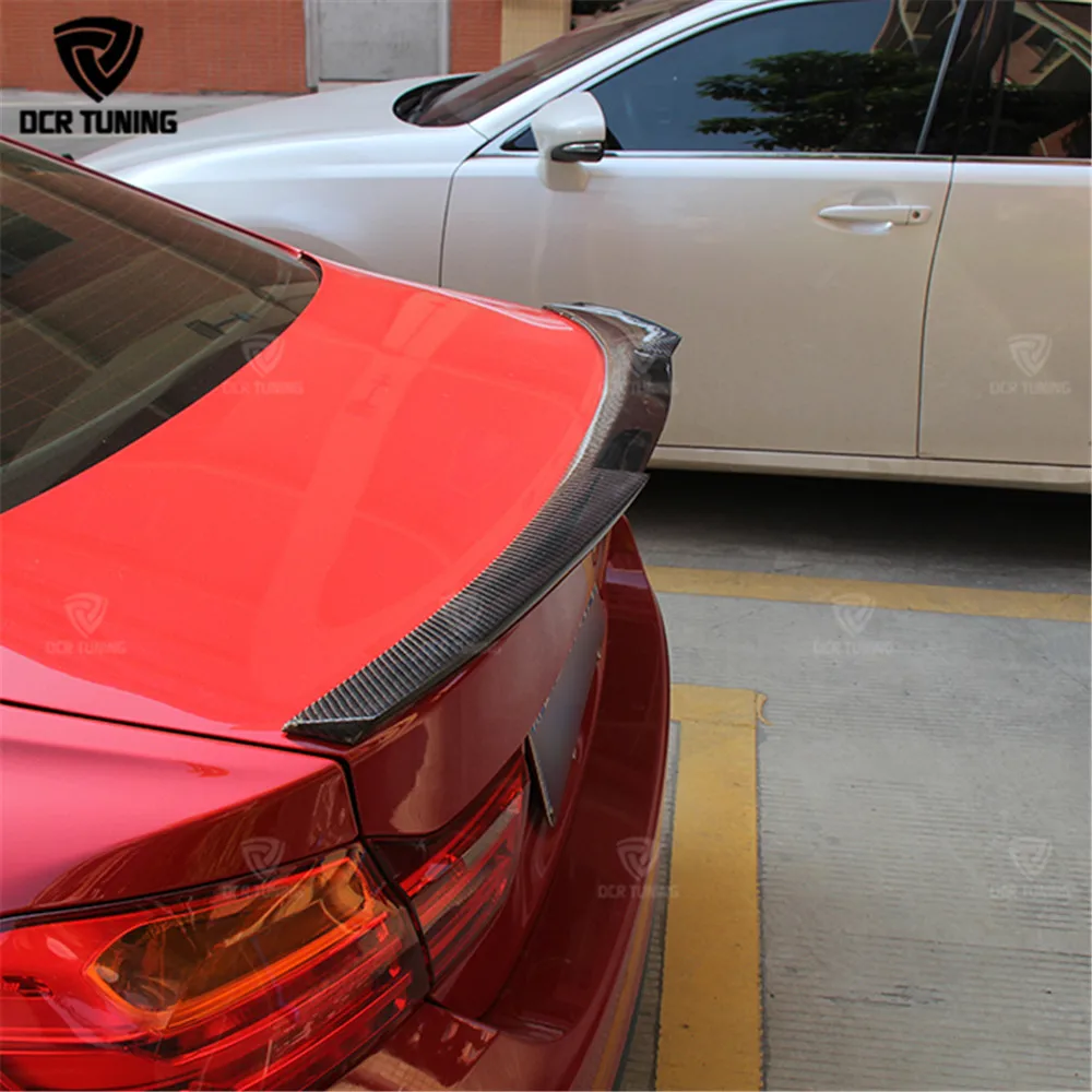 Carbon Fiber Rear Trunk Spoiler M4 Style For BMW F32 4 Series 420i 428i 430i 2 Door Coupe F32 2014 2015-UP
