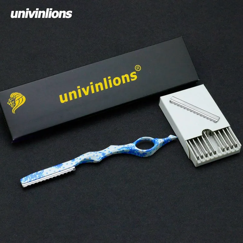 Univinlions Профессиональные Парикмахерские филировочные бритвенные прямые Парикмахерская бритва палка салонный нож для стрижки волос ножницы