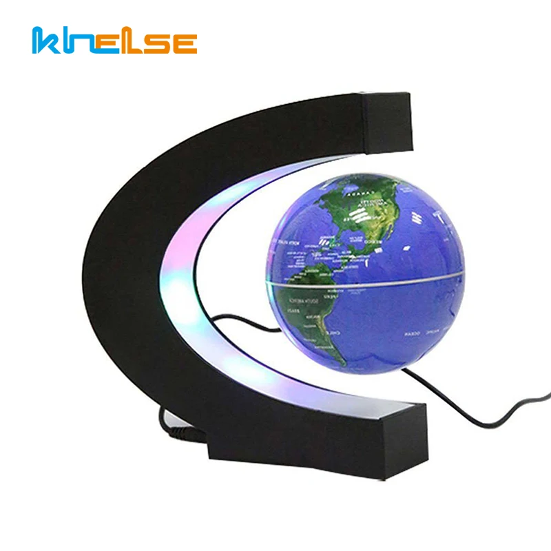 Новинка магнитная левитация светодиодный ночсветильник плавающая карта мира