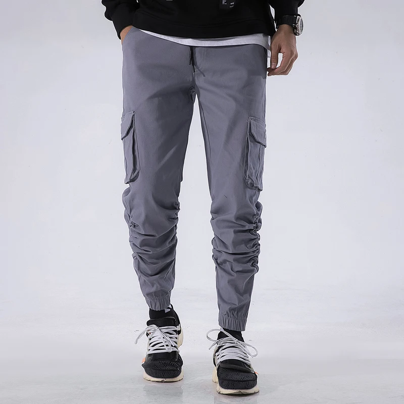 2019 Autumn and Winter Hip Hop Men Pants Men s Loose and Casual Pants with Small 2