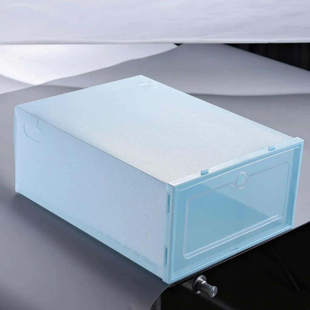 1 шт., складная прозрачная коробка для обуви, коробка для хранения обуви, ящик для хранения, органайзер для дома, сделай сам, коробка для обуви, разделитель для ящиков, для домашнего хранения, укладка# Y5