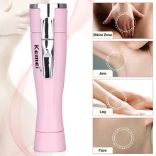 Kemei женский эпилятор, нож для бритья, для женщин, для удаления волос, портативный, для депиляции, Женская бритва, бритва, для путешествий