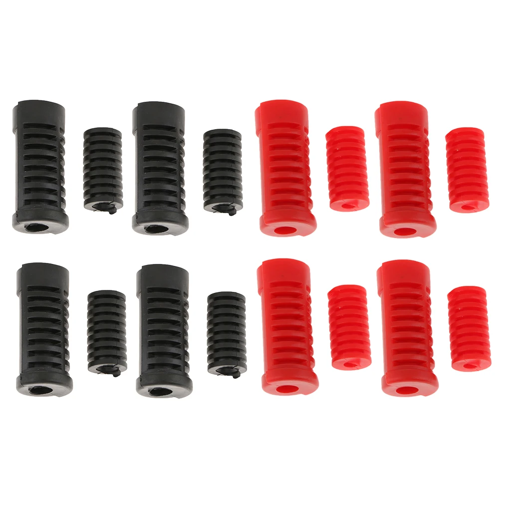 16Pcs Motorcycle Gear Shift Lever Rubber Sleeve / Rubber Shifter Lever Boot Shoe Protector Cover Shell Black + Red