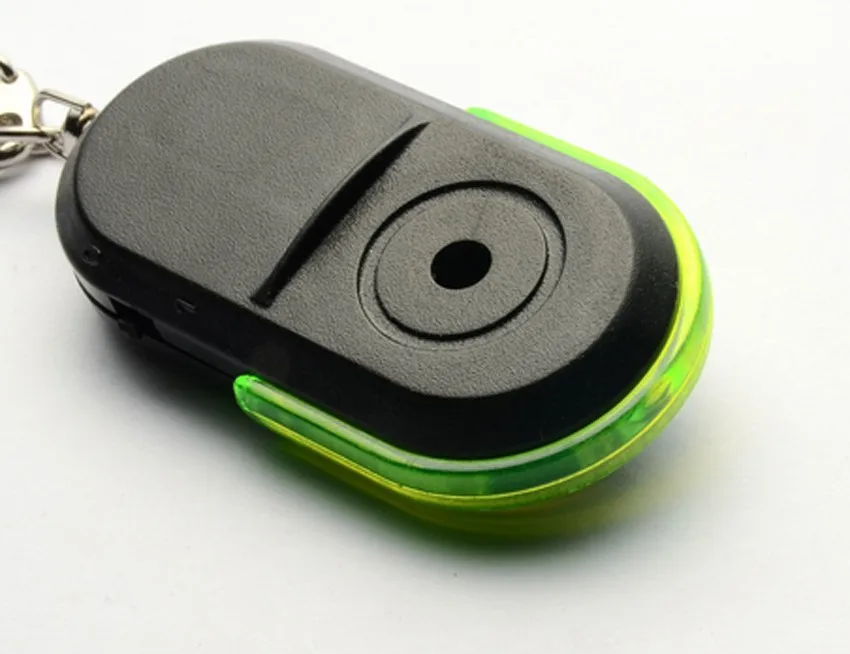 1PCS ProtableTypical Mini Anti-lost Whistle LED Key Finder Wireless Alarm Whistle Voice Control Keychains Key Finder Alarm