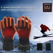 Теплые перчатки унисекс с подогревом, лыжные перчатки, водонепроницаемые перчатки, теплые перчатки для зимы, для кемпинга, пеших прогулок, для мужчин и женщин