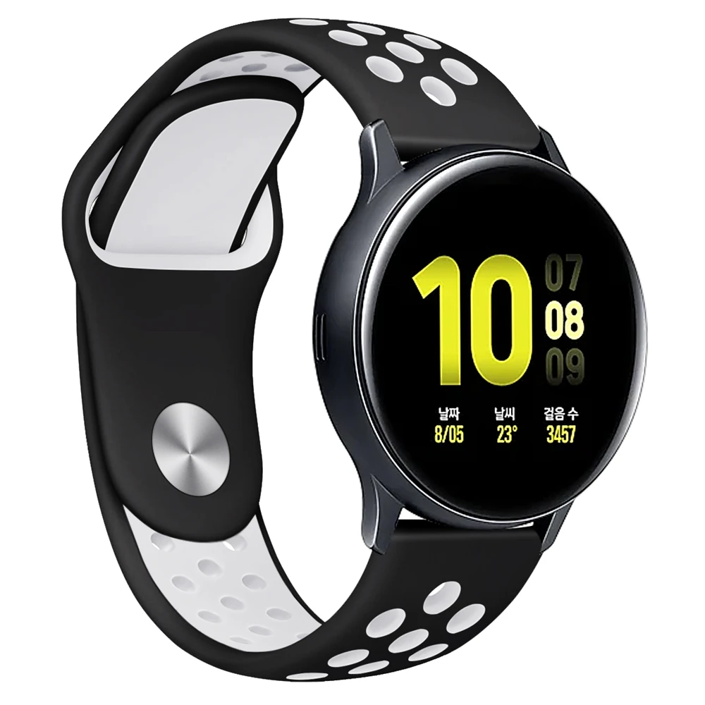 22 мм 20 мм ремешок для Galaxy watch 46 мм полосы/samsung gear s3 frontier/Galaxy Watch Active 2 band Браслет для Amazfit Bip