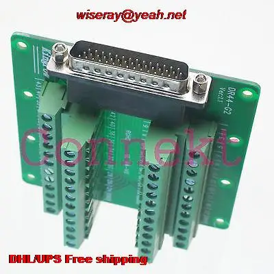 

DHL/EUB 10pcs Adapter DB44 D-SUB DR-44 Male 44Pin signals Terminal PCB Breakout 3 row-A6