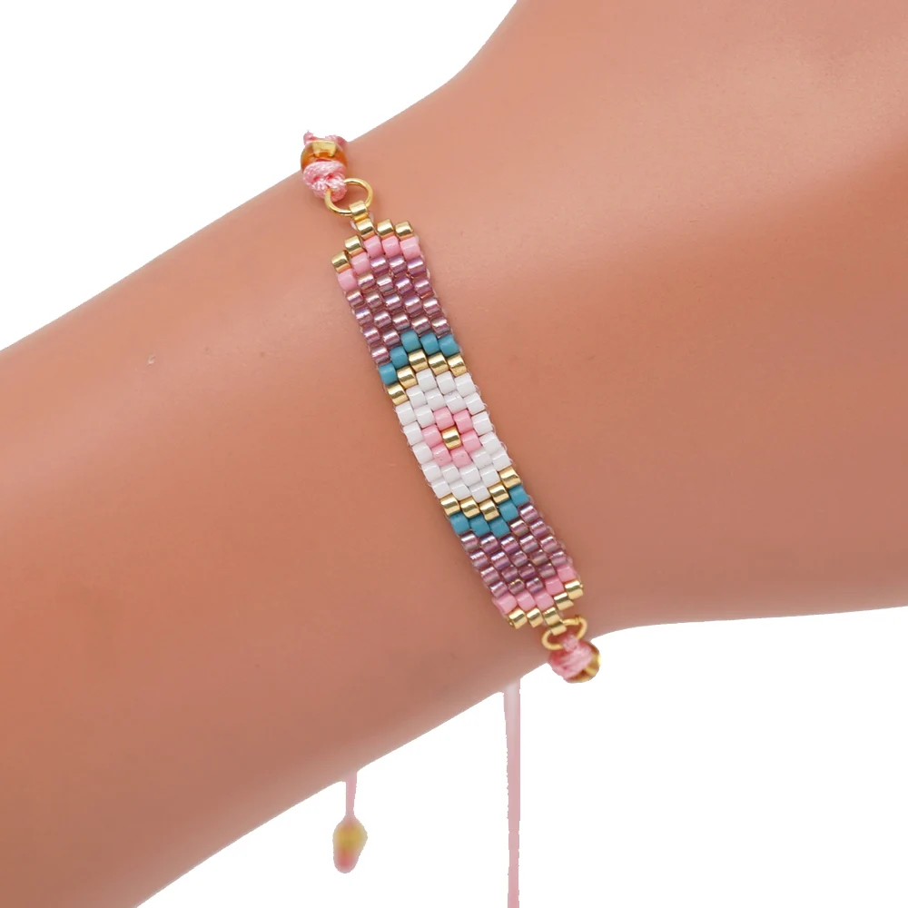 Go2boho сглаза браслеты MIYUKI бусины браслет украшения аксессуары Bileklik Женские Браслеты Mujer Moda подарок ручной работы