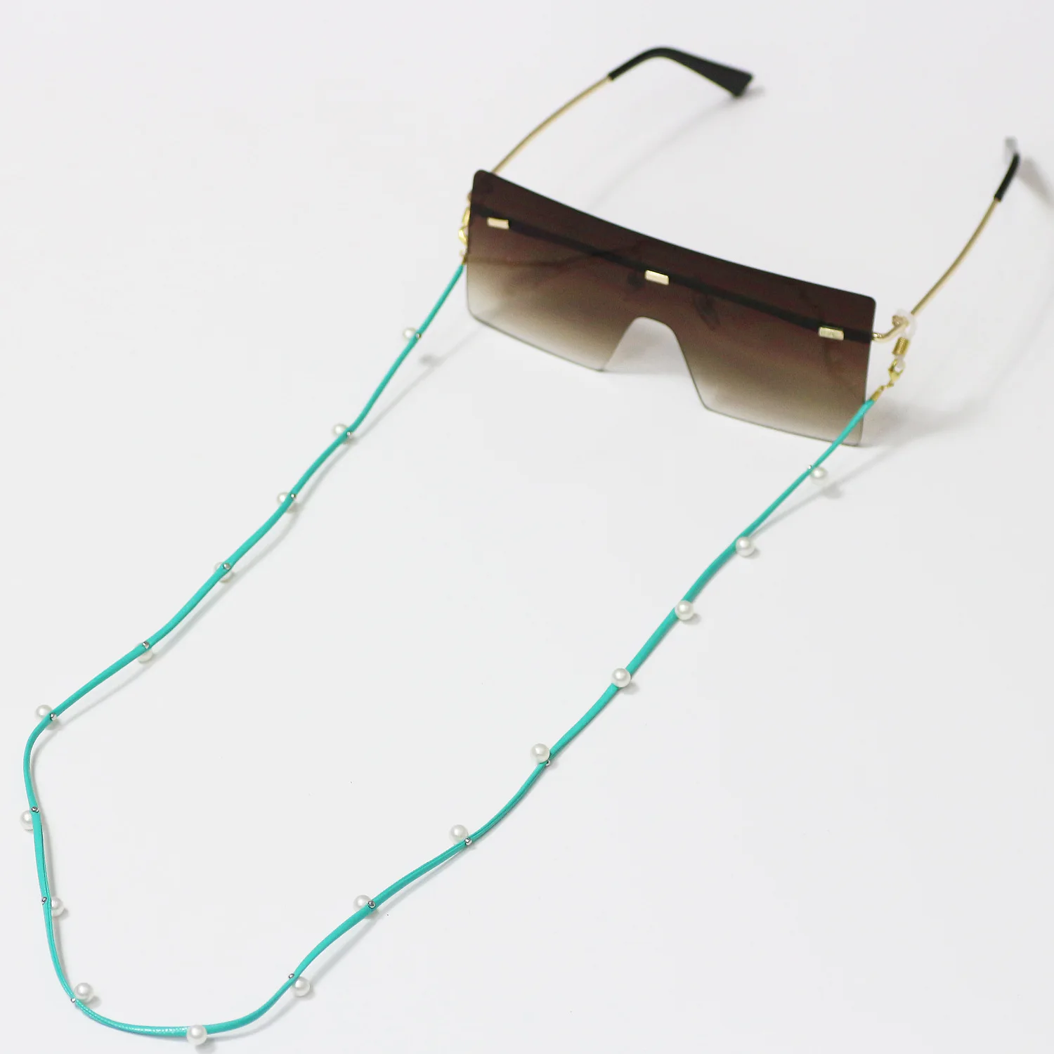 

leather Eyeglass Chains Glasses Reading Eyeglasses Holder Strap Cords Lanyards for Women lanyard mask strap necklace