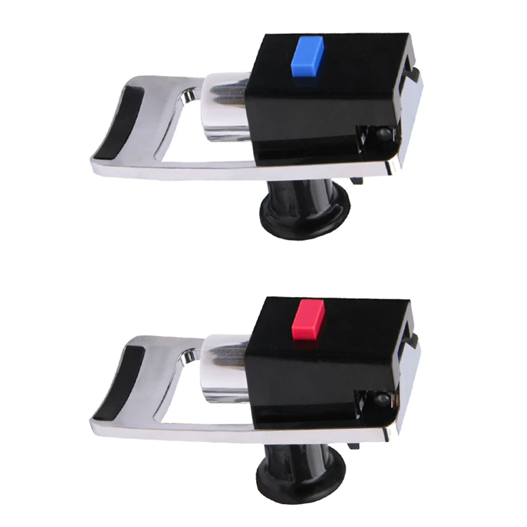 2pcs Water Cooler Spigot, Red (Hot) Blue (Cold) Handle, C-Styles Water Dispenser Faucet with Child Safety Lock