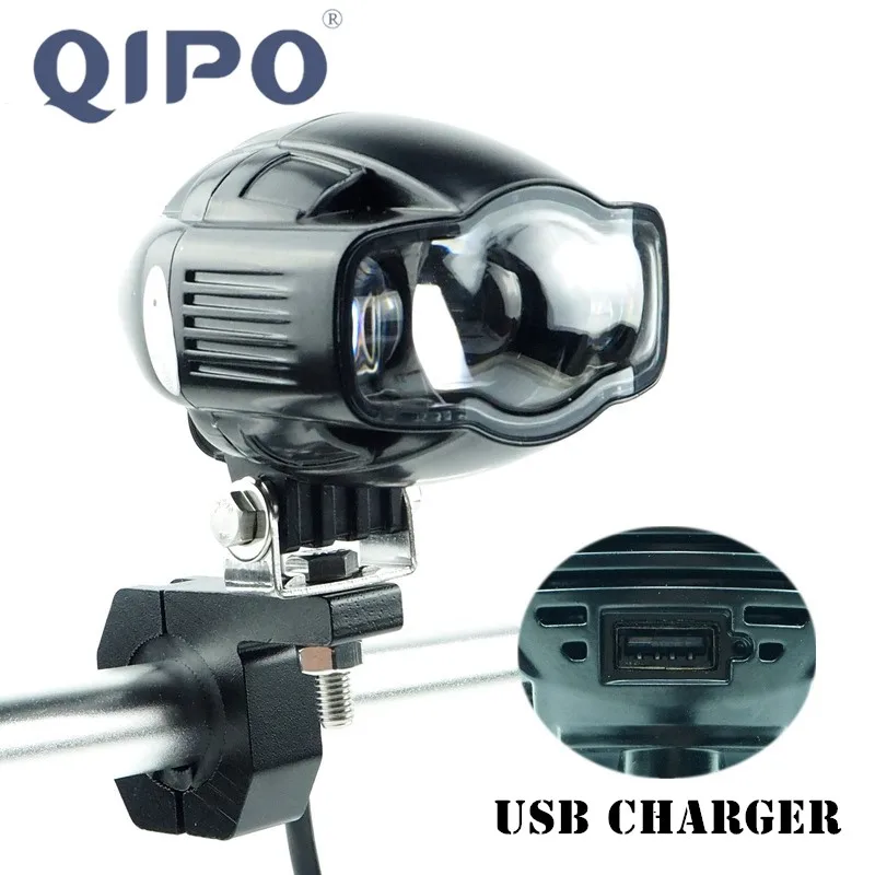 Мотоциклетный мотороллер фара QIPO внешняя Внешняя USB зарядка для мобильного