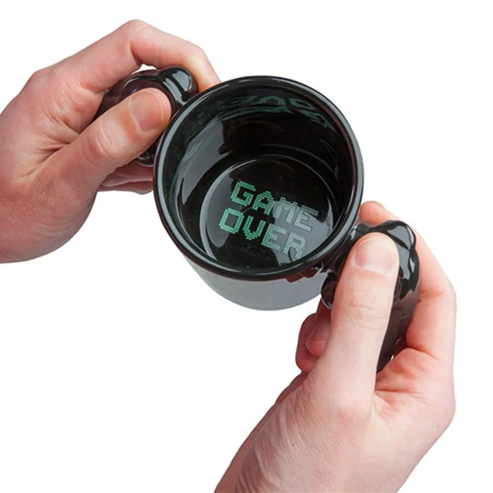 1 Pcs Creative Gamepad Cup Personalized Shape Coffee Milk Boy Game Over Mugs Gamepad Controller Coffee Mug Birthday Gift