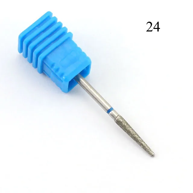 28 типов алмазных битов фреза для маникюра электрические маникюрные Файлы сверла для ногтей инструменты для снятия лака для ногтей - Цвет: 24