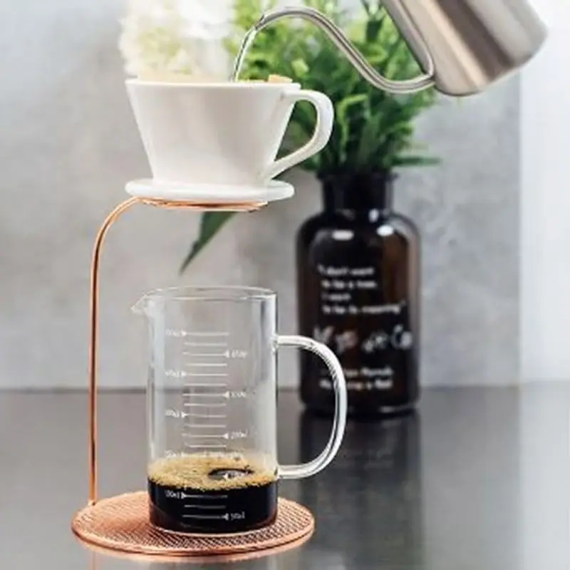 Двухслойный фильтр-капельница из нержавеющей стали для кофе, подставка для чайных чашек, подставка для домашнего приготовления, аксессуары для кофе