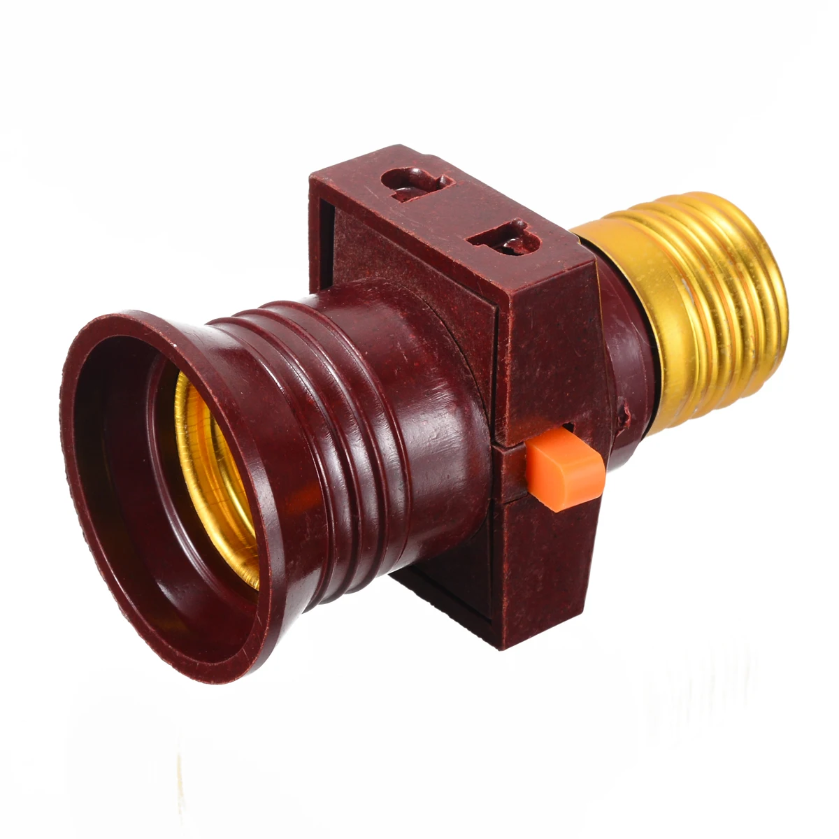 1pc Univesal 110-250V E27 Screw Base Light Bulb Holder Convert With Switch Lamp Socket New