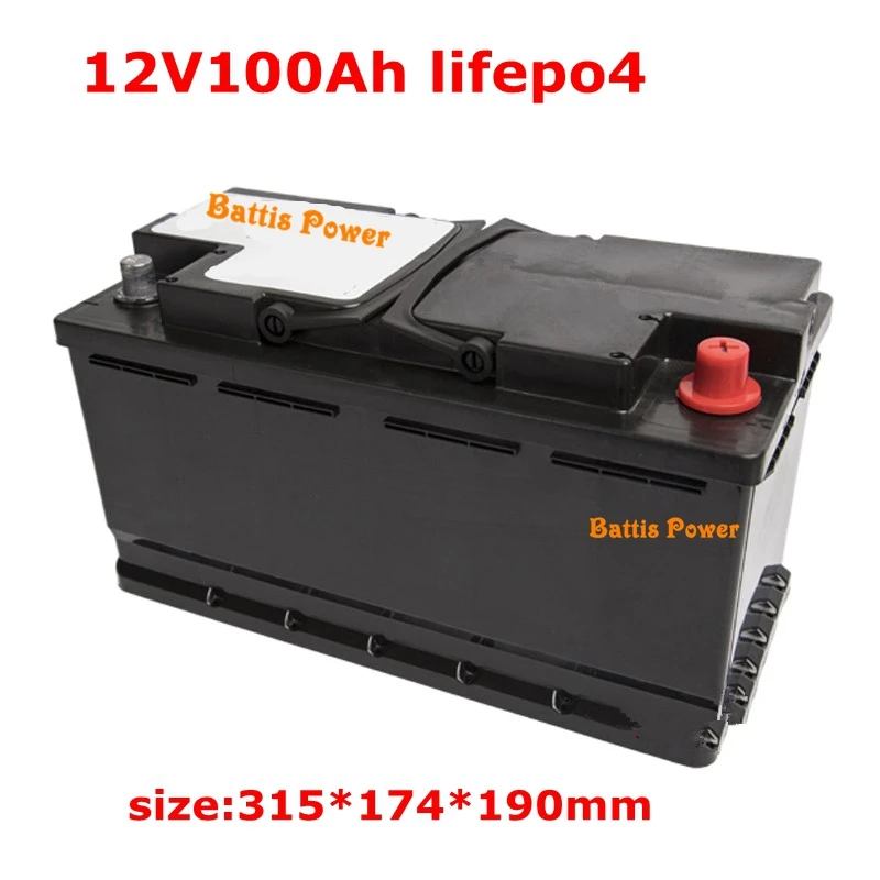Литиевая батарея 12V 100AH lifepo4 12 8 V 100Ah глубокий цикл для резервного питания инвертор