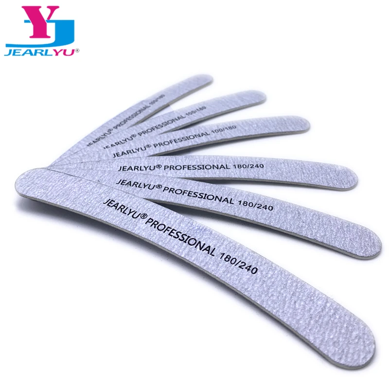 

100/180/240 Nail File Professional10Pcs/lot Portable Manicure Pedicure All UV Gel Banana Grey Pilniczek Do Paznokci Disposable