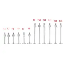 Т-образный циферблат с плоским контактом M2.5 резьба высокая скорость стальной циферблат Индикатор зонд плоские контактные точки для циферблата