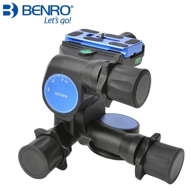 Benro GD3WH three-dimensional tripod ball head PTZ magnesium alloy SLR photography tripod Panoramic Three-way precise
