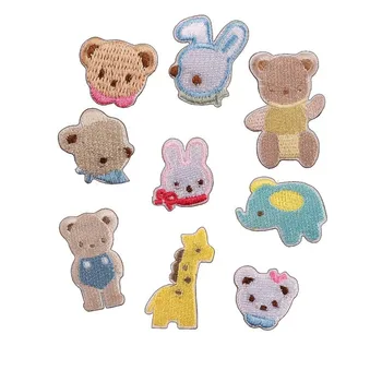 

Embroidery Cloth Stickers Computer Embroidery Chapter Self-adhesive Acrylic Cartoon Small Animal Clothes Decoration Patch Patch
