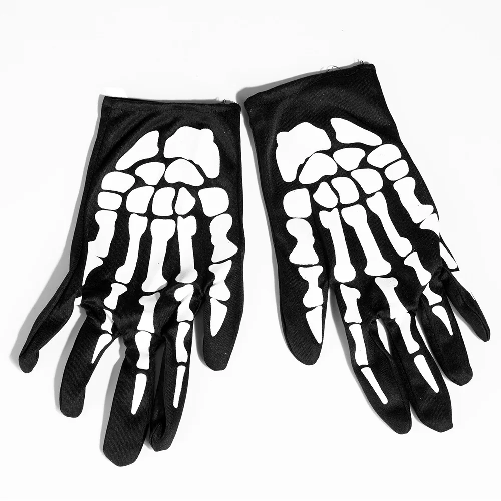 Halloween Costume Skull Clothes Mask Fancy Bloody Dress gloves scary witch Easter Fools' day Funny party demon set