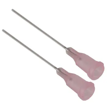 

150PCS Pink and Silver 1.5 Inch Length Blunt Dispensing Needles Syringe Needle Tips 20Ga