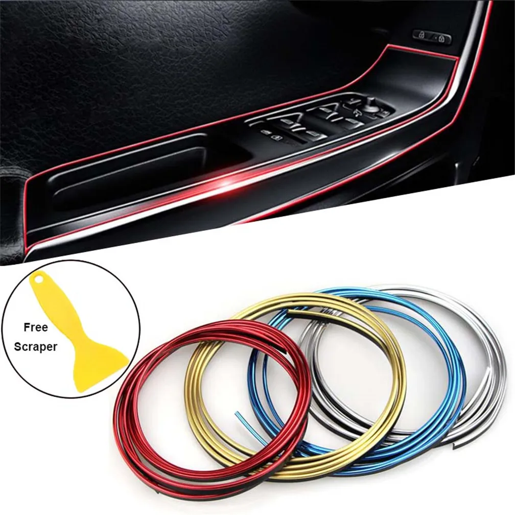 

Car Decorative Strip Door Edge Trim Interior for Renault Alaskan Trezor Talisman Kwid Espace Kangoo EZ-GO Captur Arkana Zoe