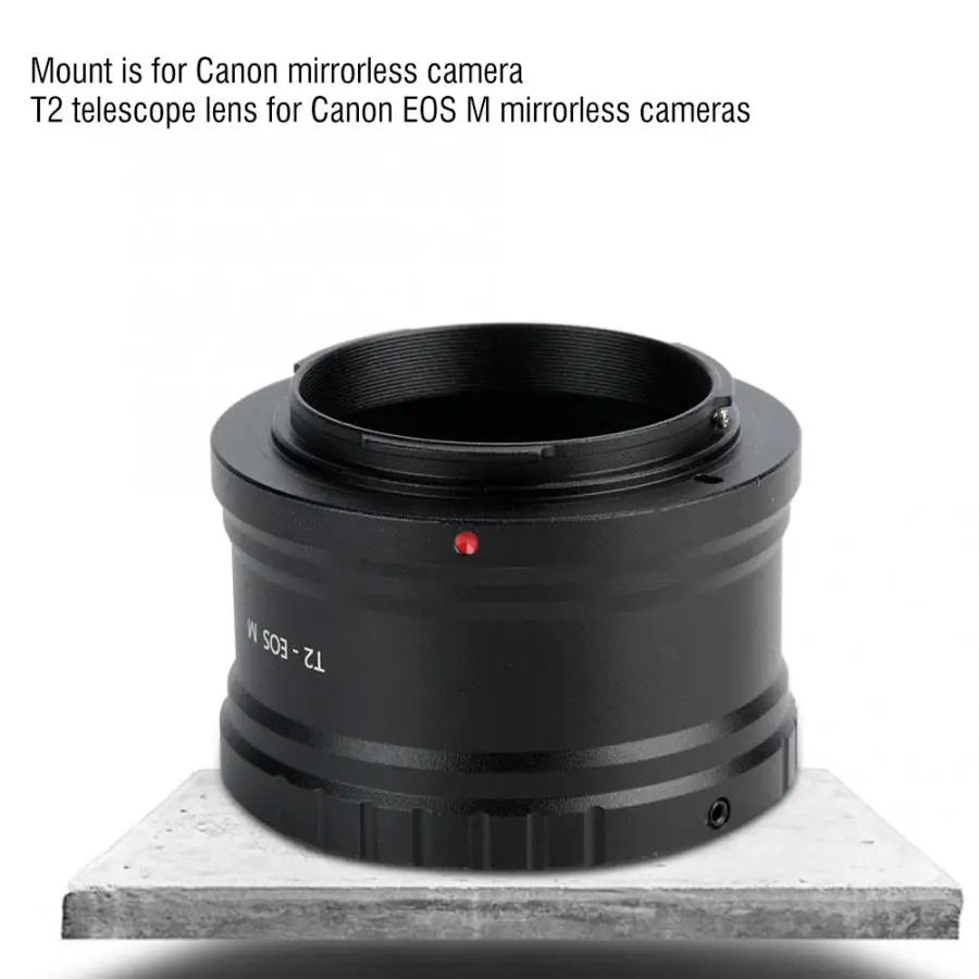 Объектив телескопа T2 для беззеркальной камеры Canon EOS M переходное кольцо M42* 0,75 переходное кольцо для объектива