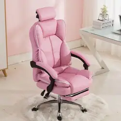 E sports – chaise de bureau en cuir, chaise de Gaming d'ordinateur, de chambre à coucher, rotative, réglable, avec dossier inclinable, chaise de patron 