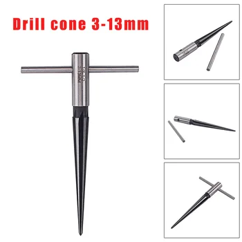 

Bridge Pin Hole Reamer T Handle Tapered 3-13mm Reaming Guitar Woodworker Cutting Tool G66