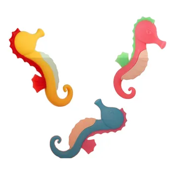 

Silicone Teething Felt Toys Baby Teether Hippocampus Silicone Teether Chewable Baby Silicone Collares Free