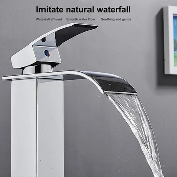 

Cold and Hot Bathtub Faucet for Bathroom Washbasin High-grade Brass Single Handle Basin Faucets Bathroom Elegant Taps