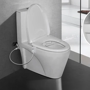 

Bidet Fresh Water Spray Mechanical Bidet Toilet Seat Attachment Non-Electric Bidet Sprayer Mechanical Muslim Shattaf Washing2New