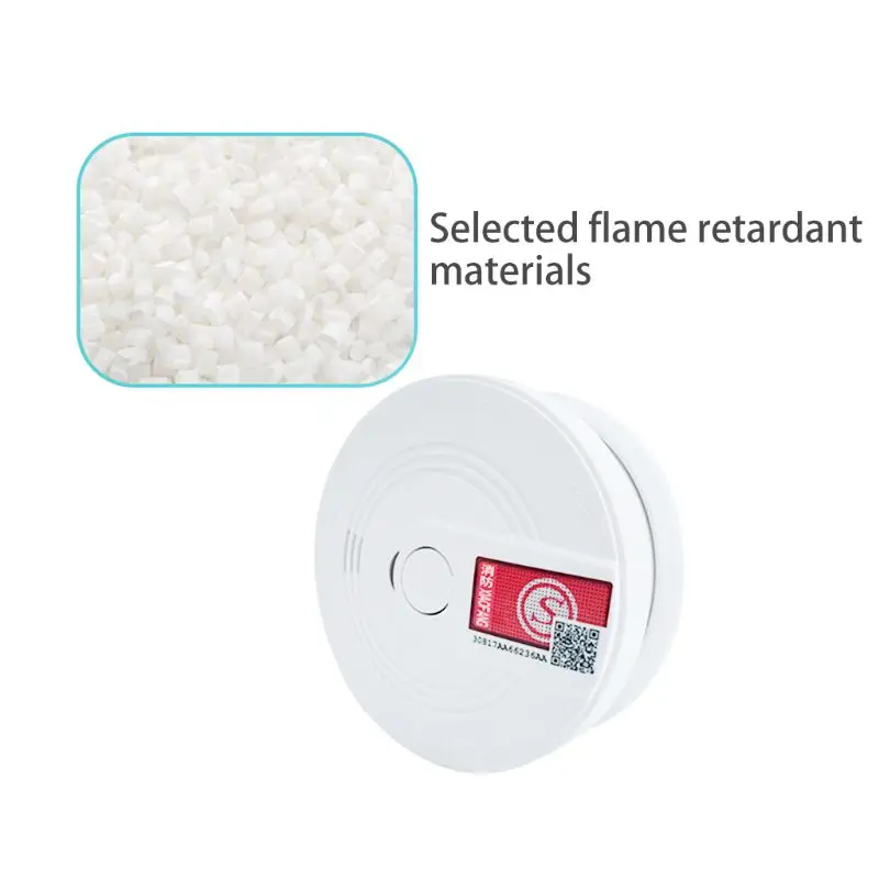 Wireless Fire Sensor Protection Smoke Detector 80 Decibel Alert Office Home Security Alarm Systems