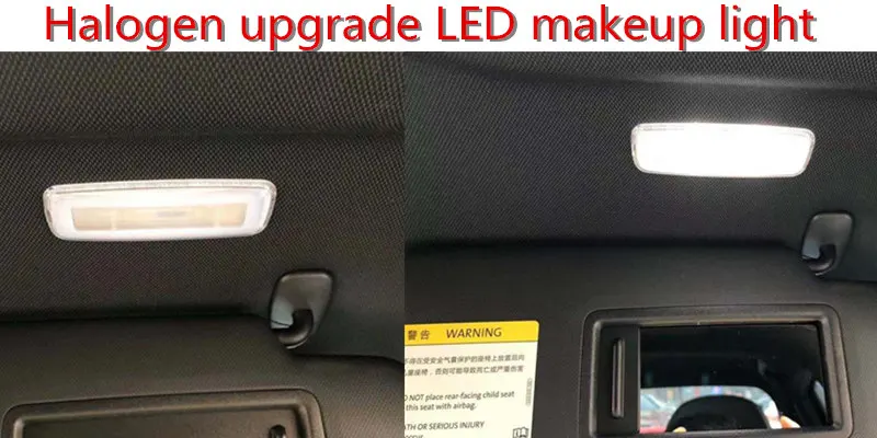 1 pieces For Audi A3 A4 A5 A6 Q3 Q5 A8 LED makeup lamp